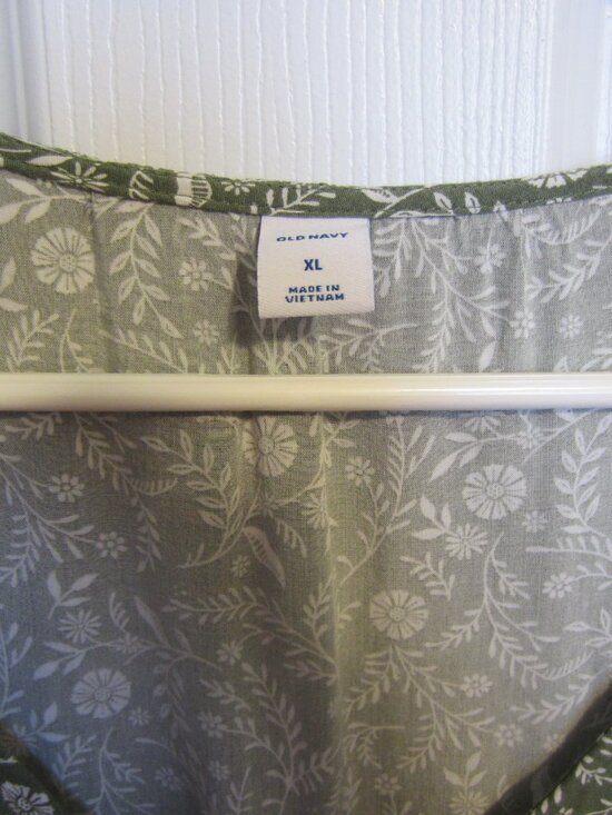 Old Navy XL Olive Colored Summer Dress ~ Sleeveless - Picture 3 of 3